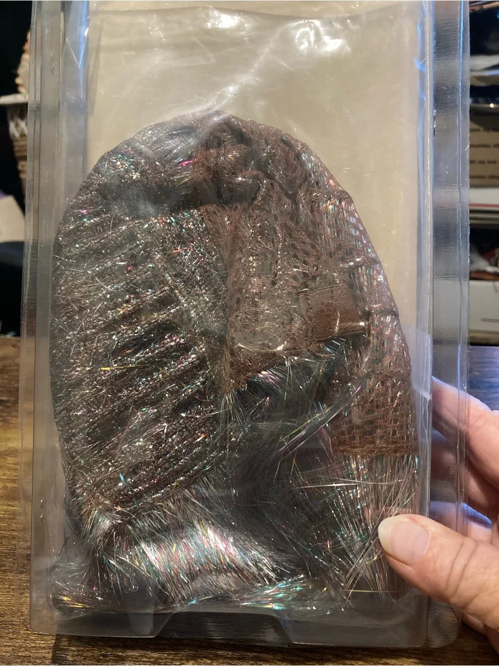 Vintage Fun World tinsel wig